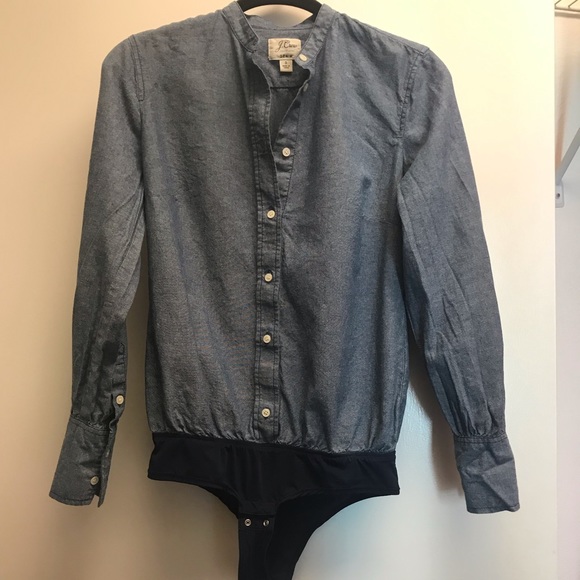 J. Crew Tops - NWOT J.Crew Slim Perfect Bodysuit in Chambray